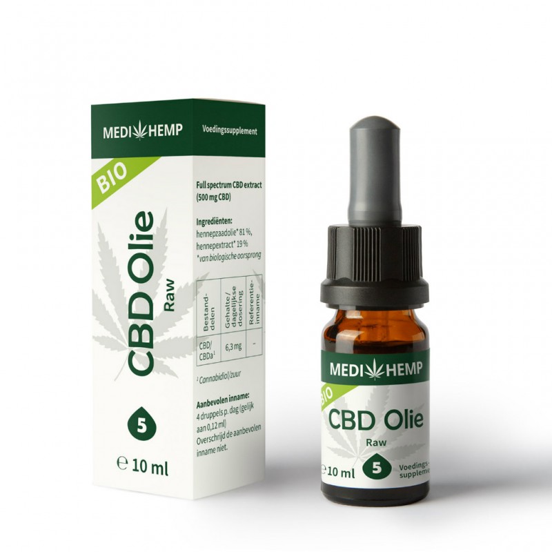 Wedihemp cbd olie raw  5%